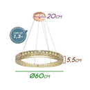 Pendente Aura Piccola Cobre LED 24W 60cm ID010E Bella Iluminação ST1504-Bella Iluminação-Starlumen