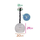 Pendente Ava De Cristal 29x20 Cm Cromado 2876 St1498-Mantra Iluminação-Starlumen