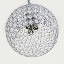 Pendente Ava De Cristal 29x20 Cm Cromado 2876 St1498-Mantra Iluminação-Starlumen