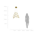 Pendente Avila Ouro Fosco 50cm LED 92W 2700K ZR093 Starlux ST2561-Starlux-Starlumen