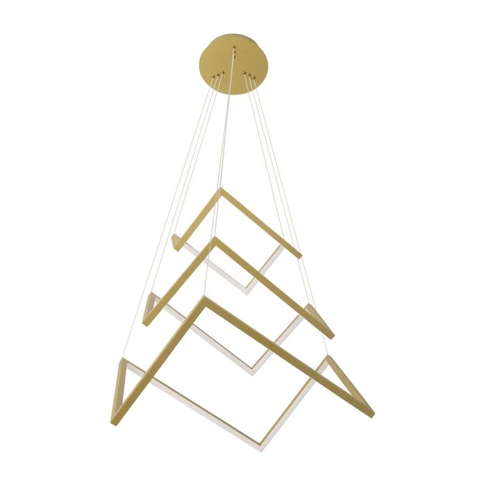 Pendente Avila Ouro Fosco 50cm LED 92W 2700K ZR093 Starlux ST2561-Starlux-Starlumen