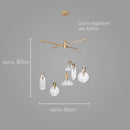 Pendente Babel Ouro Fosco Cúpula Vidro Transparente para G9 LT008-CL Starlux ST2558-Starlux-Starlumen