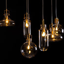 Pendente Babel Ouro Fosco Cúpula Vidro Transparente para G9 LT008-CL Starlux ST2558-Starlux-Starlumen