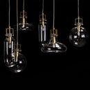 Pendente Babel Ouro Fosco Cúpula Vidro Transparente para G9 LT008-CL Starlux ST2558-Starlux-Starlumen