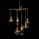 Pendente Babel Ouro Fosco Cúpula Vidro Transparente para G9 LT008-CL Starlux ST2558-Starlux-Starlumen