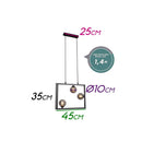 Pendente Balanço 35cm para 3 LED G9 TR005 Bella ST2362-Bella Iluminação-Starlumen