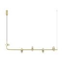 Pendente Belle Horizontal Ouro Transparente LED 17,5W PD1636 Studioluce ST2655-Studioluce-Starlumen