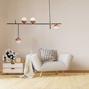 Pendente Bille Cobre 4 Globos de Vidro para G9 16575/4 PT/CB ST1610-Usina Design-Starlumen