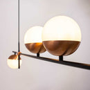 Pendente Bille Cobre 4 Globos de Vidro para G9 16575/4 PT/CB ST1610-Usina Design-Starlumen