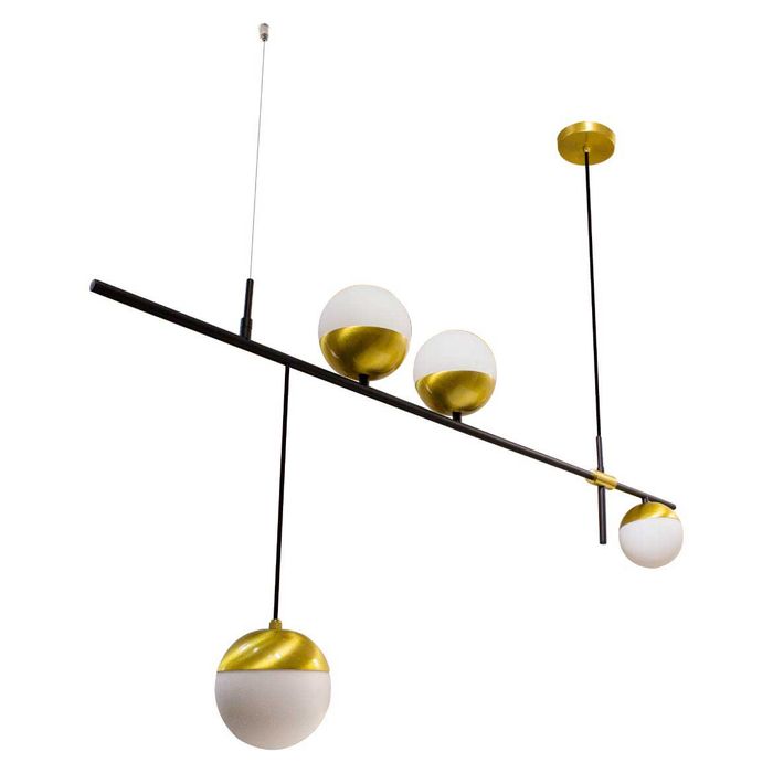 Pendente Bille Dourado para 4 LED G9 - 16575/4 PT/DR ST1610-Usina Design-Starlumen
