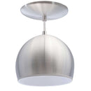 Pendente Bola Alumínio 1xG9 ST3028 - Escovado com interior Branco-Starlumen-