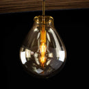 Pendente Caju Cúpula Vidro 23x30cm 1xE14 Bella Iluminação RZ001ES ST1882-Bella Iluminação-Starlumen