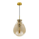 Pendente Caju Cúpula Vidro 30x40cm 1xE27 Bella Iluminação RZ001S St1882-Bella Iluminação-Starlumen