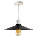 Pendente Chapéu Chinês Metal Cúpula Preta 26cm E27 St1375-Branco-Starlumen-