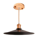 Pendente Chapéu Chinês Metal Cúpula Preta 26cm E27 St1375-Rosé-Starlumen-