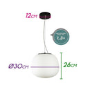 Pendente Cloud Globo Vidro 30cm Studioluce PD1496PT ST2430-Studioluce-Starlumen