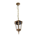 Pendente Colonial Alumínio Vintage E27 Retro Ouro Velho AC204T St204t-Starlumen-