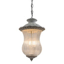 Pendente Colonial Branco Metal Vidro Canelado PD8173-2WL-WH St1754-Starlux-Starlumen