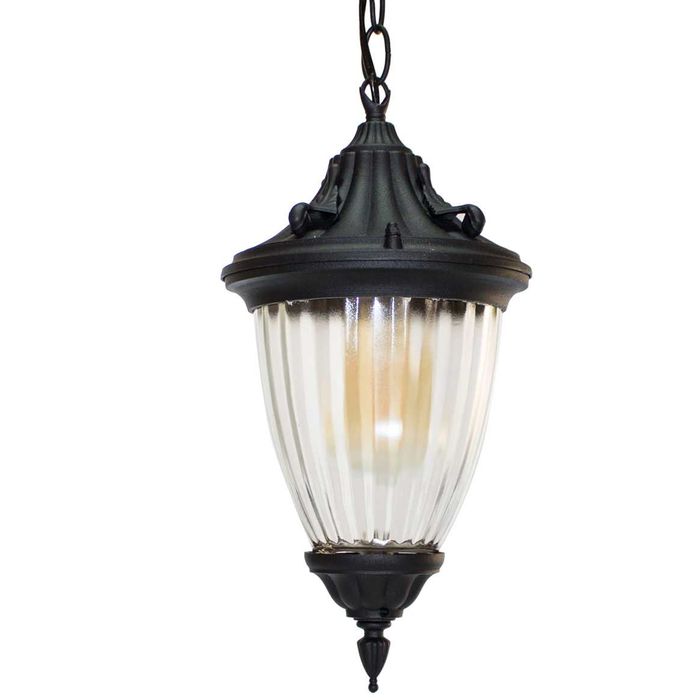 Pendente Colonial Preto Retrô Vintage em alumínio para Lâmpada E-27 AC803T ST803T-Starlumen-