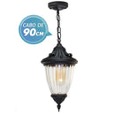 Pendente Colonial Preto Retrô Vintage em alumínio para Lâmpada E-27 AC803T ST803T-Starlumen-