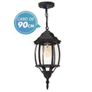 Pendente Colonial Preto vintage retro para lâmpada E-27 SBK - AC205T ST205T-Starlumen-