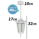 Pendente Colonial Vintage Retro E27 em Alumínio SWT - AC204T St204t-Starlumen-