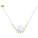 Pendente Cora Gold Brilho Cúpula Globo Vidro Leitoso P/ 1 Lamp G9 GW1398-1S ST1753-Starlux-Starlumen