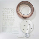 Pendente Cristal Bella Soho Cobre 50cm para 6 lâmpadas G9 Pd001CO St576-Bella Iluminação-Starlumen