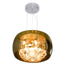 Pendente Cristal Bella Soho Gold 28cm PD005G ST473-Bella Iluminação-Starlumen