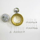 Pendente Cristal Bella Soho Gold 28cm PD005G ST473-Bella Iluminação-Starlumen