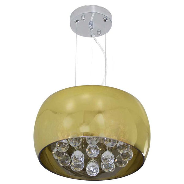Pendente Cristal Bella Soho Gold 28cm PD005G ST473