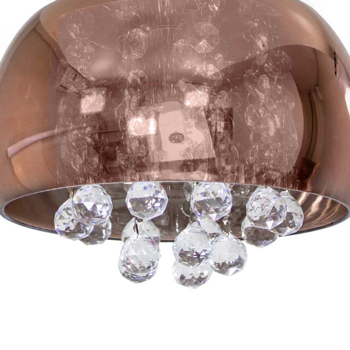Pendente Cristal Bella Soho Cobre 20cm Led 5w PD007CO St482