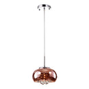 Pendente Cristal Soho Cobre 20cm 1xG9 Bella PD007CO ST482-Bella Iluminação-Starlumen