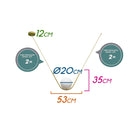 Pendente Cúpula Globo Vidro Leitoso Cora P/ 1 E27 MD1398-1ASG St1790-Starlux-Starlumen