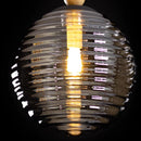Pendente Eloa Madeira Preto Globo Vidro Smoky ZR136-SKY Starlux ST2603-Starlux-Starlumen