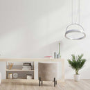 Pendente Emily Anel E Cristal Led Integrado 20w Ø40cm PM31197-WH St1762-Starlux-Starlumen