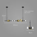 Pendente Estuzzi 55W Preto/ Dourado 3000k Orluce ST2736-Orluce-Starlumen