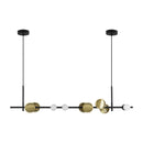 Pendente Estuzzi 55W Preto/ Dourado 3000k Orluce ST2736-Orluce-Starlumen