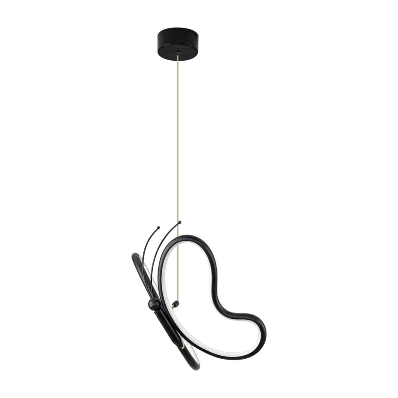 Pendente Farfalla Borboleta Preto LED 12W HL006BK Starlux ST2555
