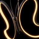 Pendente Farfalla Borboleta Preto LED 12W HL006BK Starlux ST2555-Starlux-Starlumen