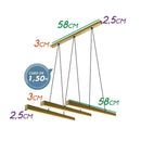 Pendente Fit 3 Led 16w 2200lm 725led 58x58x28cm 725LED3-DO St1273-Newline-Starlumen