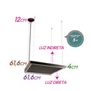 Pendente Fit Edge Up Downlight 64W PD0124LED3X-PT Newline ST2417-Newline-Starlumen