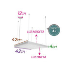Pendente Fit Edge Up Downlight 67,2w cabo 5m Pd0123led3x Newline St2411-Newline-Starlumen
