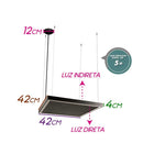 Pendente Fit Edge Up Downlight 67,2w cabo 5m Pd0123led3x Newline St2411-Newline-Starlumen