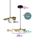 Pendente Floki com Globo Vidro para G9 GH006 Starlux ST2389-Starlux-Starlumen