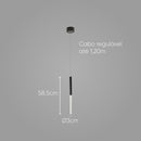 Pendente Glicinia Preto Fosco LED 5W 2700k KY007 Starlux ST2564-Starlux-Starlumen