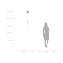 Pendente Glicinia Preto Fosco LED 5W 2700k KY007 Starlux ST2564-Starlux-Starlumen