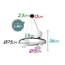 Pendente Grape Preto 6 Globos De Vidro Starlux ZR083-BK St2076-Starlux-Starlumen