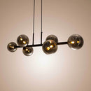 Pendente Grape Preto 6 Globos Smoky Starlux ZR085-SKY St2109-Starlux-Starlumen