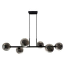 Pendente Grape Preto 6 Globos Smoky Starlux ZR085-SKY St2109-Starlux-Starlumen